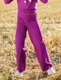Pantaloni LOOSE purpur